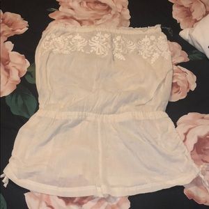 Victoria Secret Strapless Swim Cover Up Romper